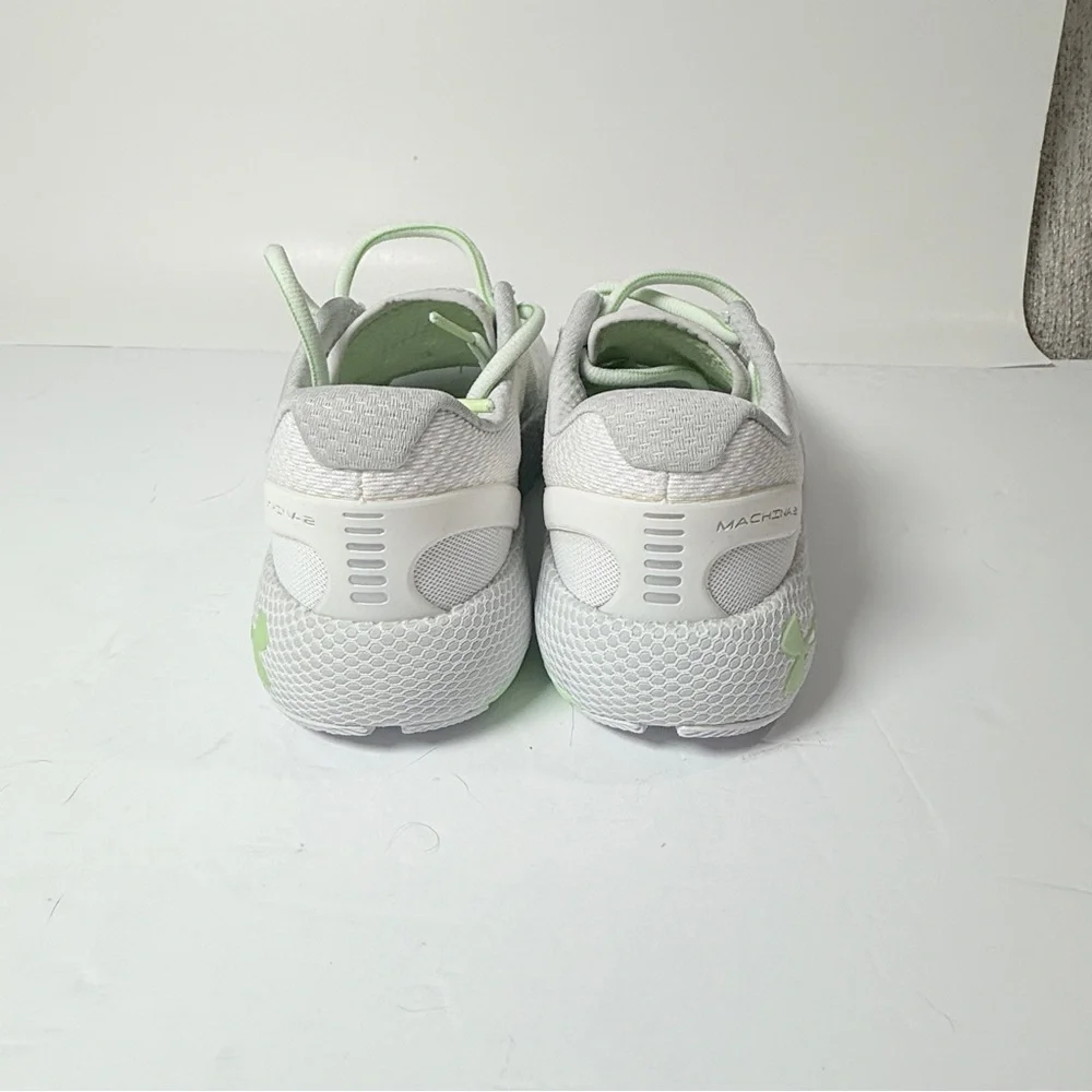Under Armour Women's White and Light Green Athletic Shoes - Picture 2 of 8